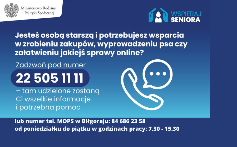 Ministerstwo Rodziny i Polityki Społecznej przedłuża realizację programu „Wspieraj Seniora”