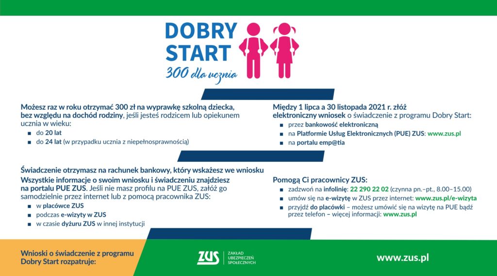 DOBRY START 300 dla ucznia