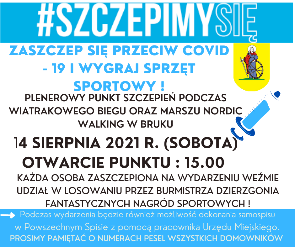 Zaszczep się i wygraj sprzęt sportowy