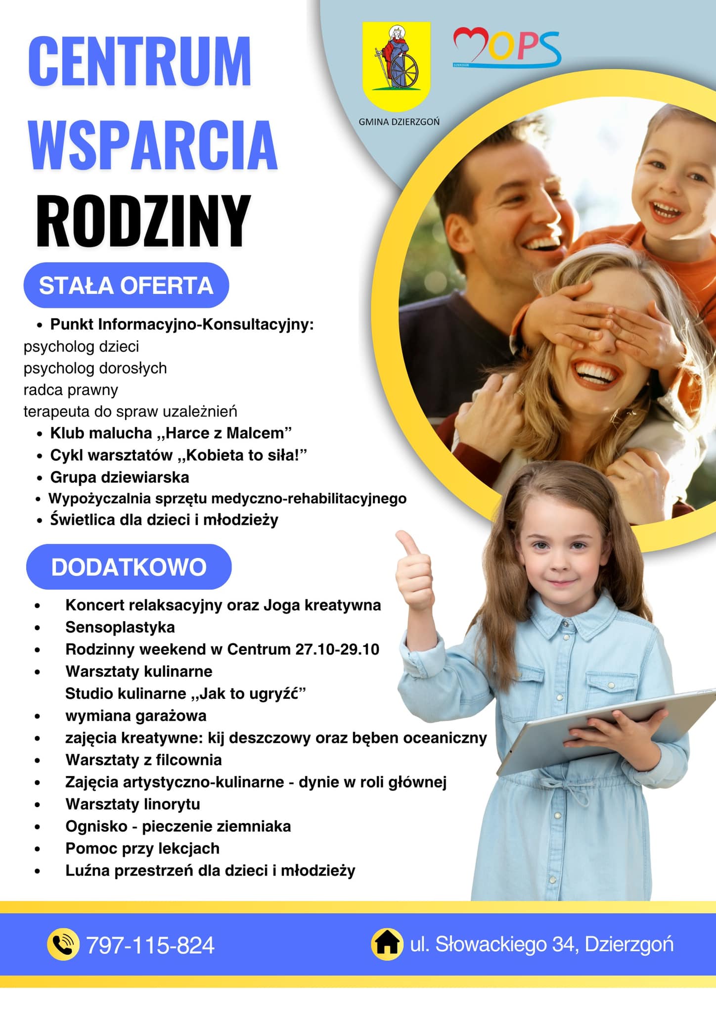 Oferta Centrum Wsparcia Rodziny w Dzierzgoniu