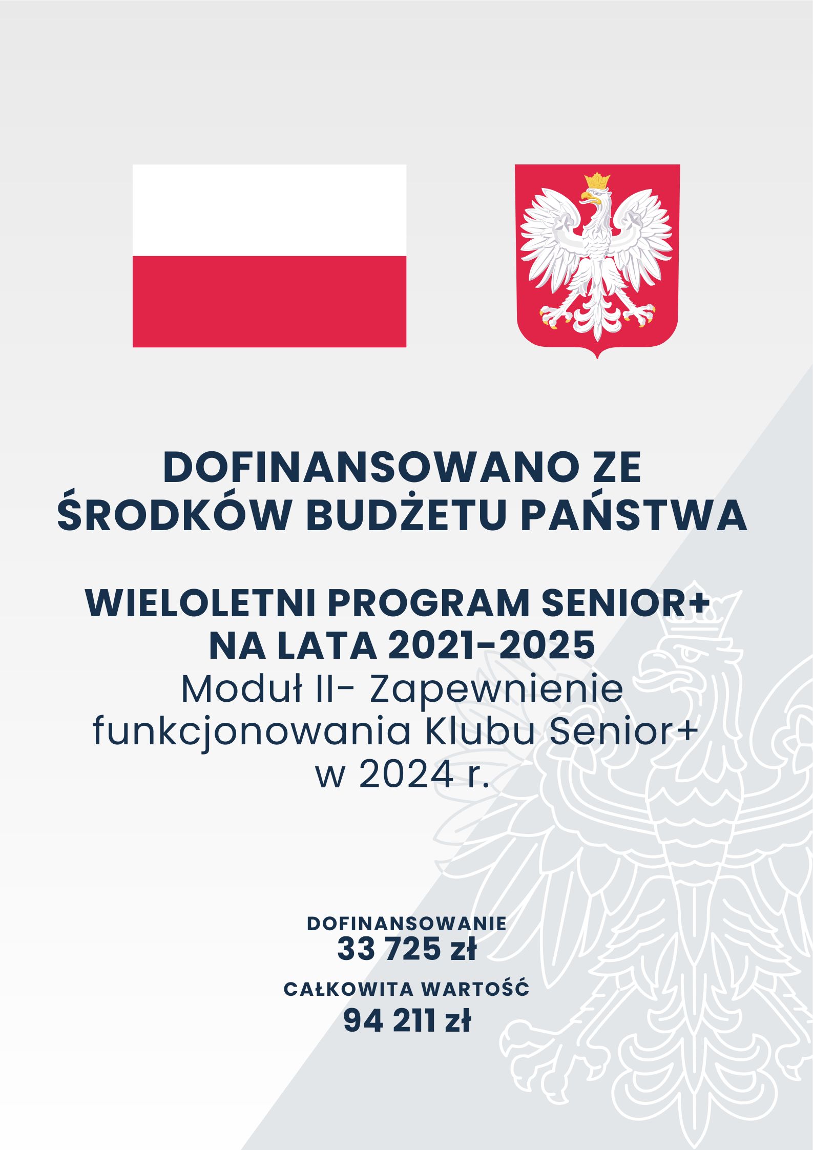 Klub Senior+ dofinansowanie