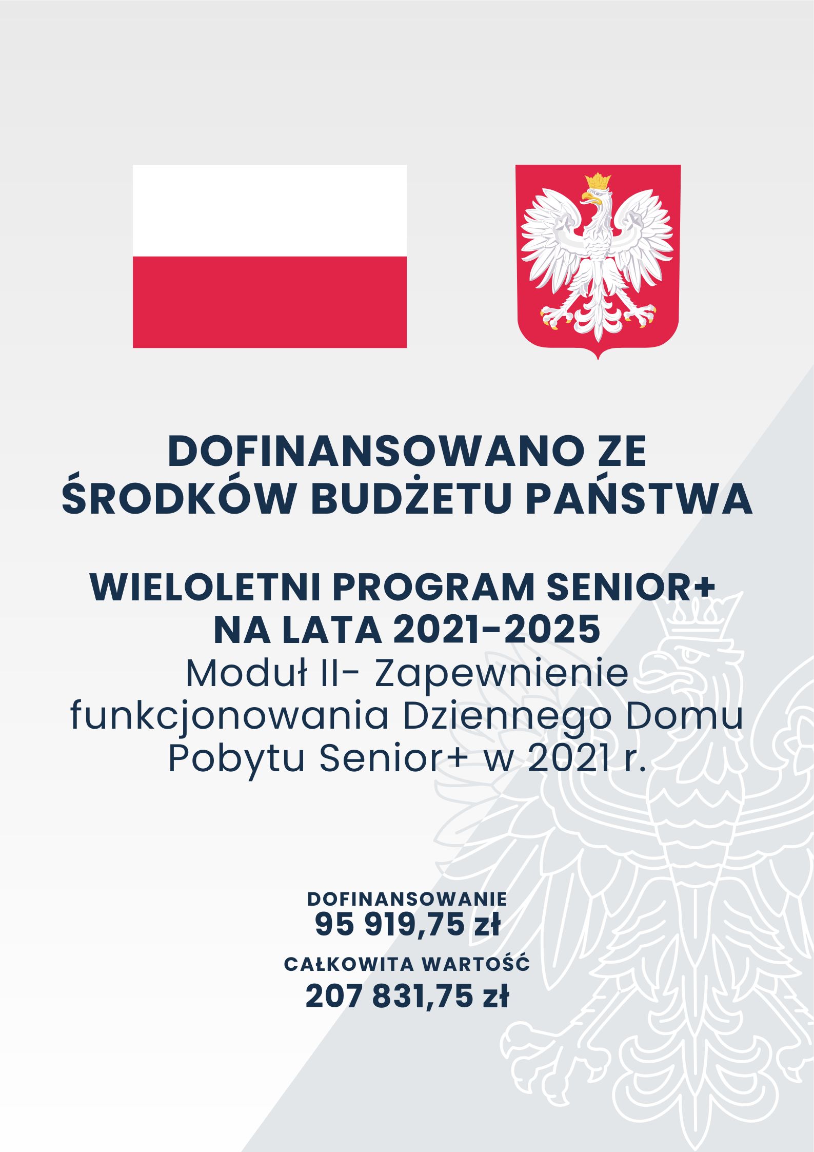 Dofinansowanie Dzienny Dom Senior+