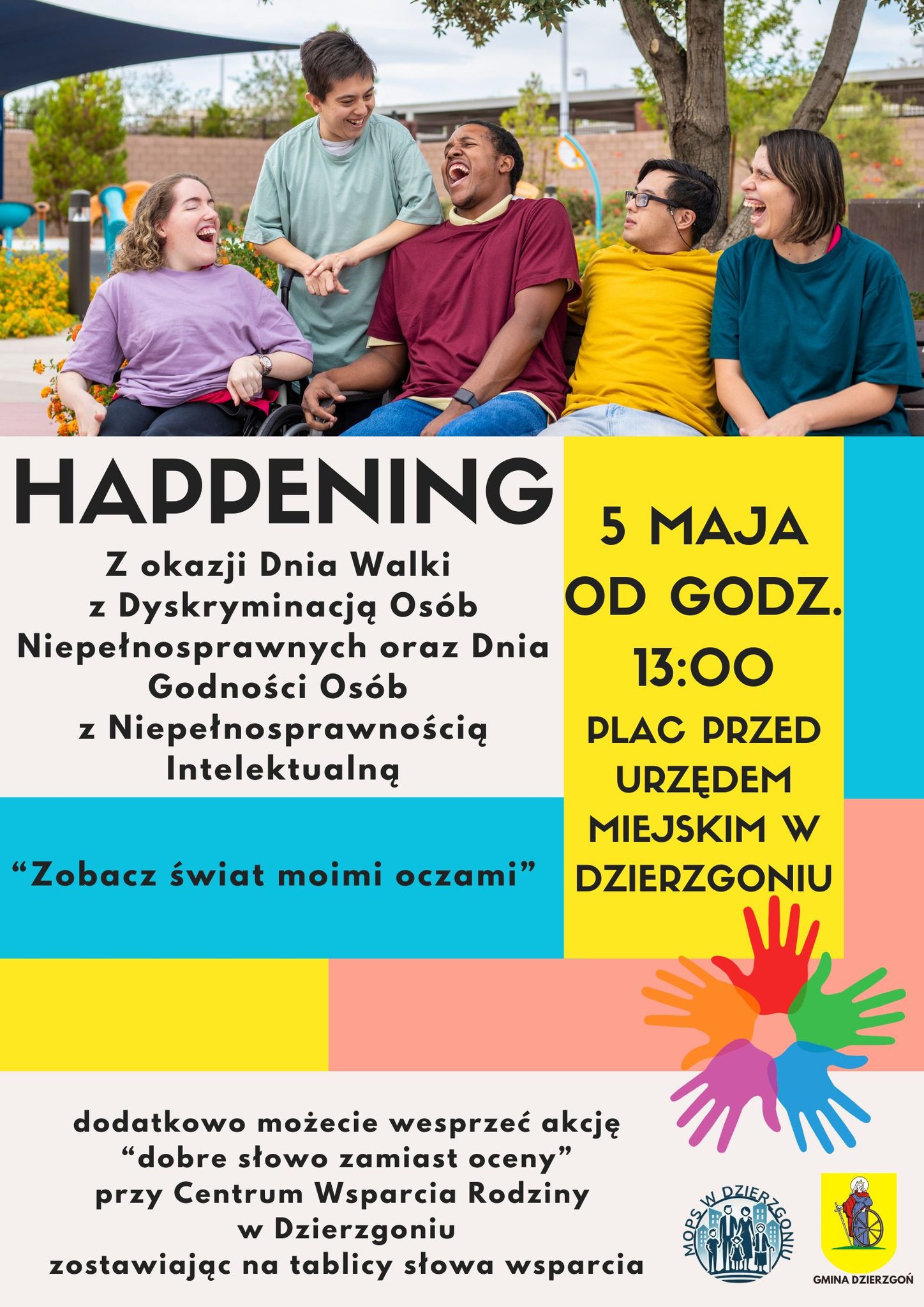 Happening- Dzień Walki z Dyskryminacją Osób Niepełnosprawnych